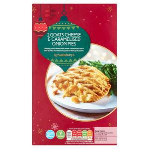 Sainsbury's Goats Cheese & Caramelised Onion Pies x2 370g