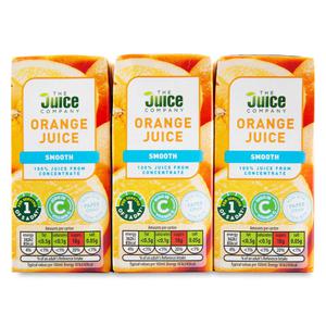 The Juice Company Smooth Orange Juice 6x200ml