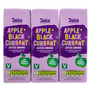 Juice Company Apple And Blackcurrant Juice Drink 3x250ml