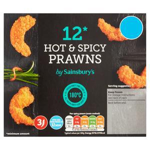 Sainsbury's Hot & Spicy Prawns x12 130g