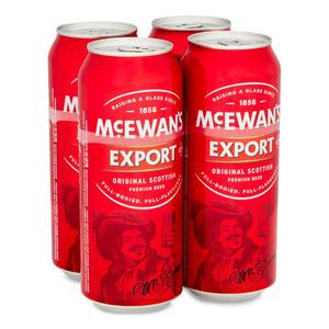 Mcewans Export Original Scottish Premium Beer Cans 4x500ml