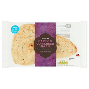 Sainsbury's Indian Garlic & Coriander Naan 130g