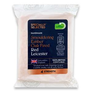 Specially Selected Oak Fired Red Leicester Cheese 200g