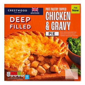 Crestwood Chicken & Gravy Puff Pastry Pie 500g