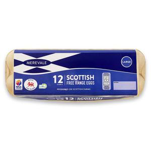 Merevale Large Scottish Free Range Eggs 12 Pack