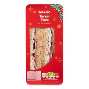 Eat & Go Deep Filled Turkey Feast Sandwich 1 Pack