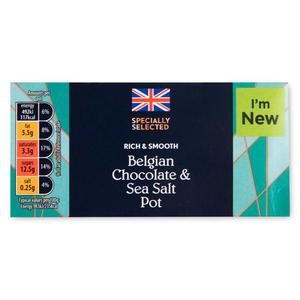 Specially Selected Belgian Chocolate & Sea Salt Dessert Pot 2x50g