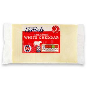 Everyday Essentials British Mature White Cheddar 900g