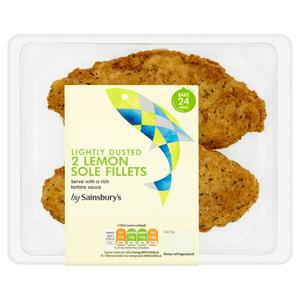 Sainsbury's Lightly Dusted Lemon Sole x2 265g