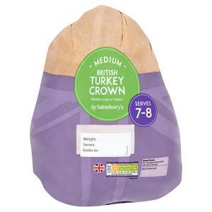 Sainsbury's Medium British Turkey Crown 2-2.3kg