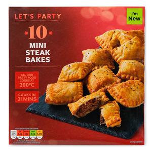 Lets Party Mini Steak Bakes 10x30g