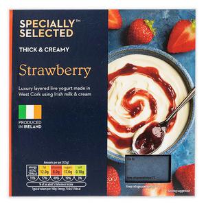 Specially Selected Thick & Creamy Strawberry Yogurt 4x125g