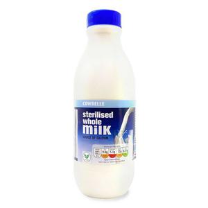 Cowbelle Sterilised Whole Milk 1l