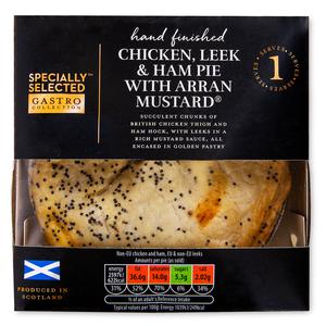 Specially Selected Chicken, Leek & Ham Pie With Arran Mustard 250g