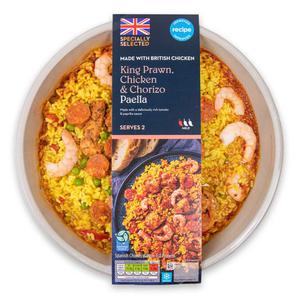 Specially Selected King Prawn, Chicken & Chorizo Paella 800g