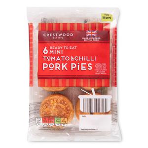 Lets Party Mini Tomato & Chilli Pork Pies 300g