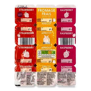 Everyday Essentials Fromage Frais With Fruit Puree 12x55g