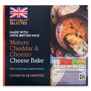 Specially Selected Cheddar & Chorizo Cheese Bake 150g