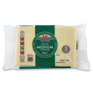 Emporium Welsh Medium Cheddar 400g