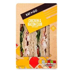 Eat & Go Chicken & Bacon Club Sandwich 289g