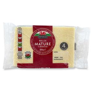 Emporium Mature Welsh Cheddar 400g