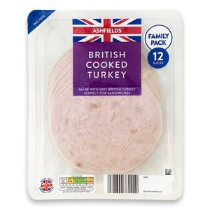 Ashfields British Cooked Turkey 250g