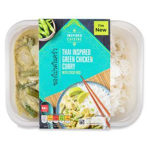 Inspired Cuisine Thai Inspired Green Chicken Curry With Sticky Rice 400g