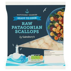 Sainsbury's Raw Patagonian Scallops 200g