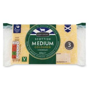 Glen Lochy Scottish Medium Coloured Cheddar 400g