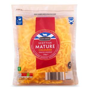 Glen Lochy Scottish Grated Mature Cheddar 250g