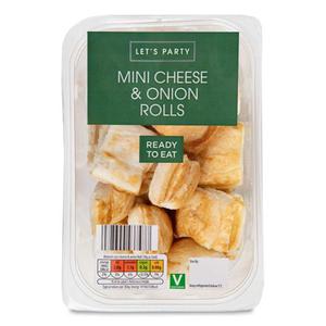 Lets Party Mini Cheese & Onion Rolls 220g