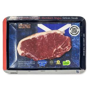 Specially Selected 36 Days Matured Scotch Aberdeen Angus Sirloin Steak 227g