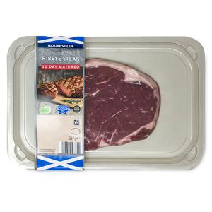 Natures Glen 30 Day Matured 100% Scotch Ribeye Steak 227g