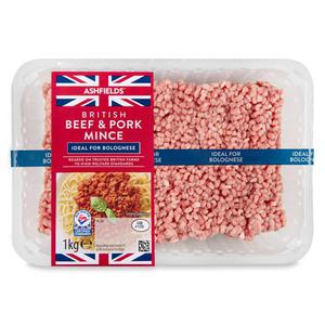 Ashfields British Beef & Pork Mince 1kg