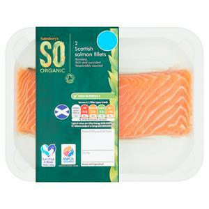 Sainsbury's Scottish Salmon Fillets, So Organic x2 240g