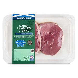 Natures Glen Lamb Leg Steaks 300g