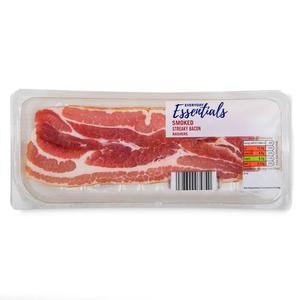 Everyday Essentials Smoked Streaky Bacon Rashers 275g