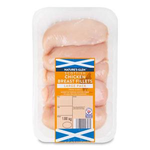 Natures Glen Scottish Chicken Breast Fillets 1kg