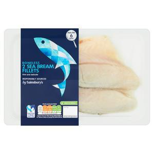 Sainsbury's Sea Bream Fillets 180g