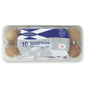 Merevale Large Scottish Eggs From Caged Hens 10 Pack