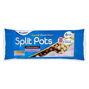 Brooklea Vanilla Yogurt & Chocolate Digestive Splitpots 6x124g