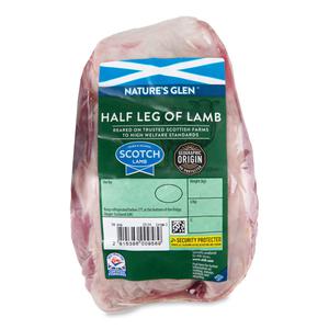 Natures Glen Half Leg Of Lamb Typically 1.15kg