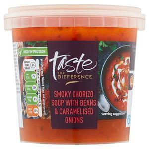 Sainsbury's Taste the Difference Smoky Chorizo Soup with Beans & Caramelised Onions 400g