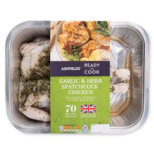 Ashfields Ready To Cook Garlic & Herb Spatchcock Chicken 1.1kg