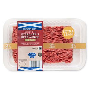 Natures Glen Scotch Extra Lean Beef Mince 3% Fat 400g