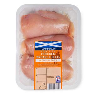 Natures Glen Scottish Chicken Breast Fillets Fresh Class A 650g