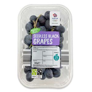 Natures Pick Black Seedless Grapes 500g