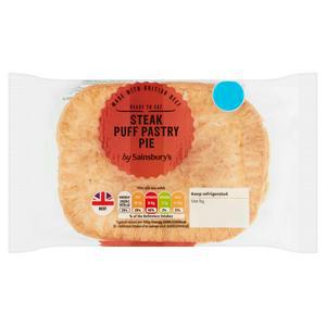 Sainsbury's Steak Puff Pastry Pie 150g (Serves 1)