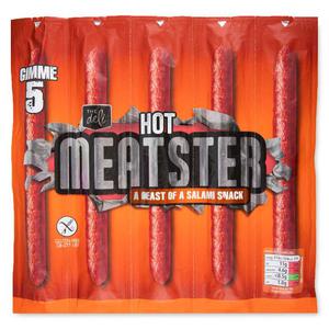 Eat & Go Hot Salami Meatster 5x25g