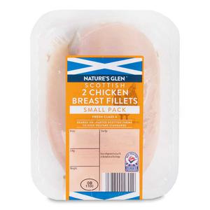 Natures Glen Scottish Chicken Breast Fillets 300g